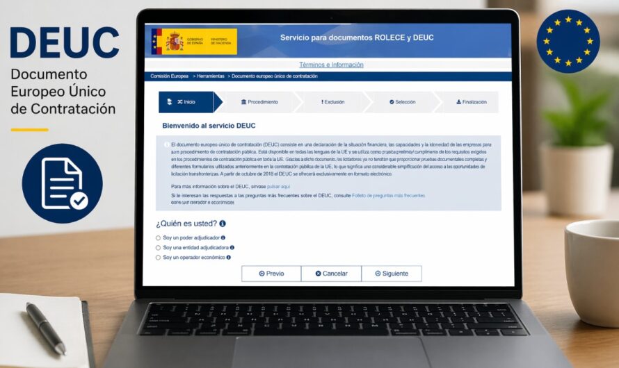 DEUC online: cómo rellenarlo paso a paso, descargarlo y firmarlo