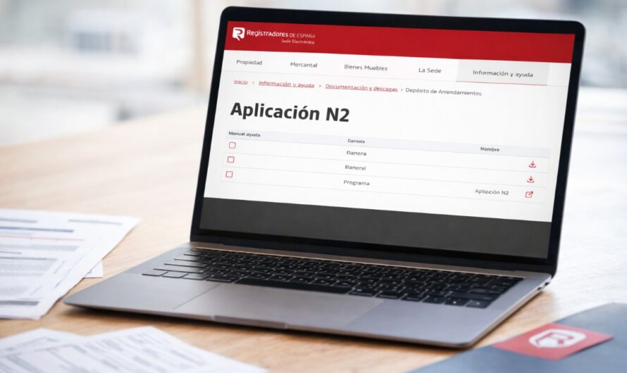 Aplicación N2 de los Registradores: cómo usarla para presentar el depósito NRUA