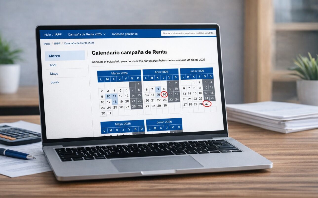 Calendario renta 2025: fechas clave y plazos de la campaña 2026