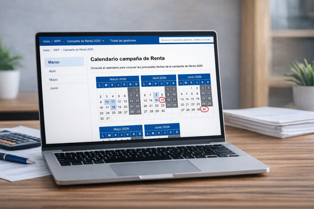 Calendario renta 2025: fechas clave y plazos de la campaña 2026