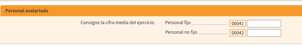Personal fijo y no fijo impuesto de sociedades promedio