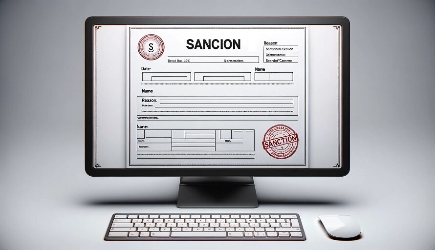 Modelo carta de sanción disciplinaria
